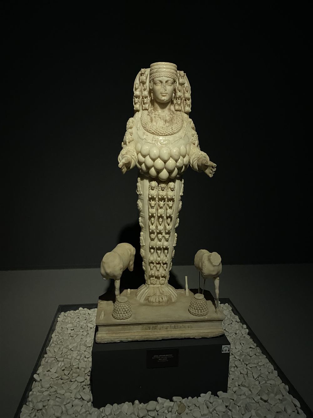 The Great Artemis of Ephesus, the egg-covered cult statue, in the Ephesus Archaeological Museum