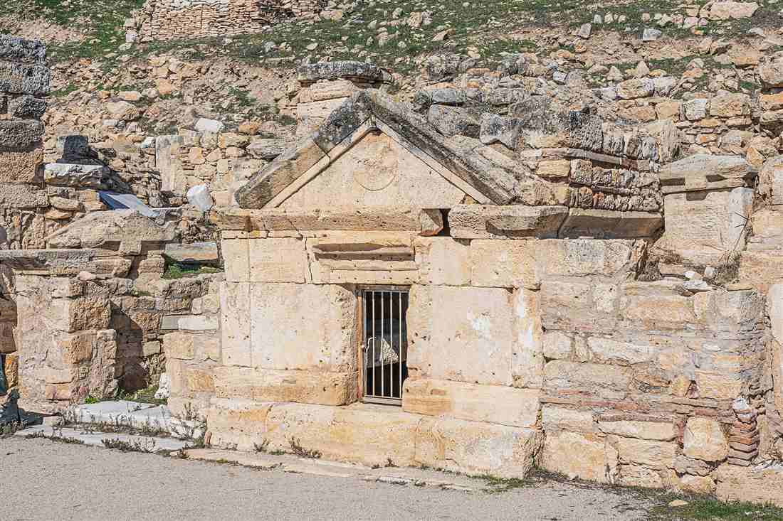 A gabled house-tomb in the northern necropolis of Hierapolis