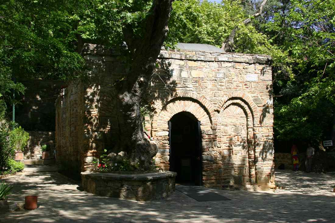 The stone house-chapel of the House of the Virgin Mary near Ephesus