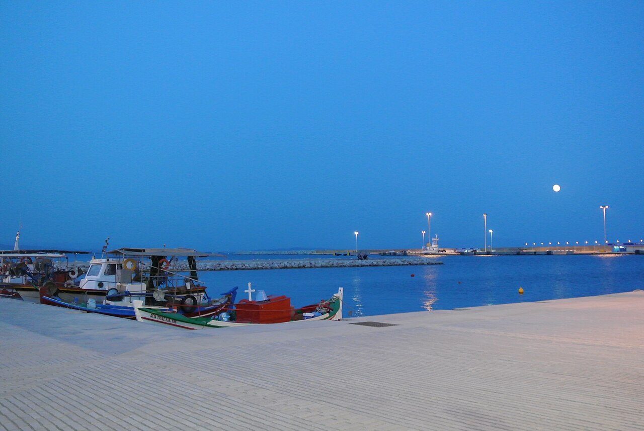 The cruise port of Katakolo, gateway to Ancient Olympia in the western Peloponnese