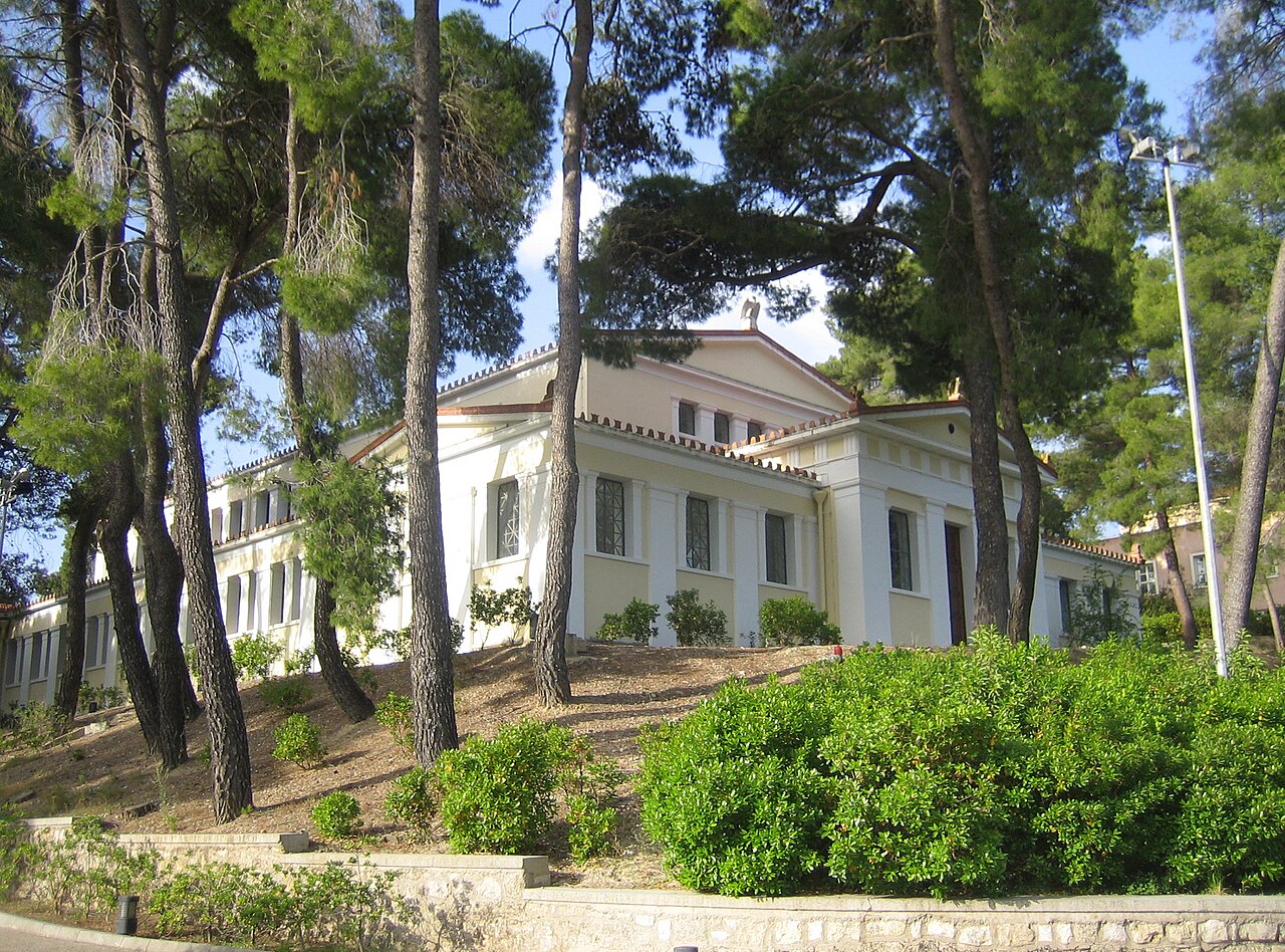 The historic building of the Museum of the History of the Olympic Games in Antiquity at Archaia Olympia
