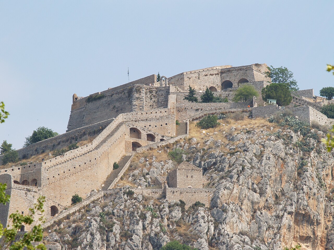The Agios Andreas bastion and chapel inside Palamidi fortress, Nafplio