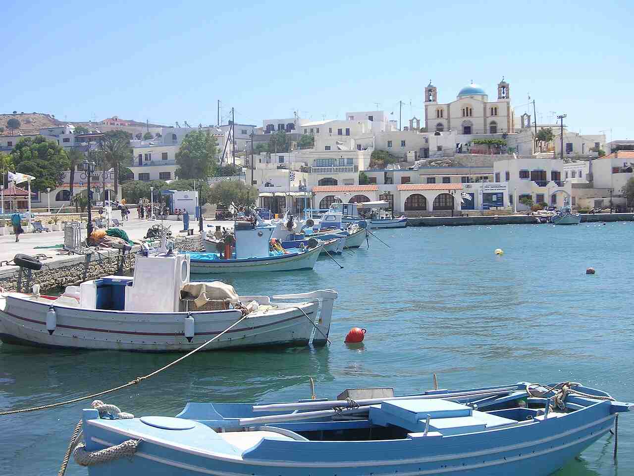 The harbour of Lipsi, a favourite day trip from Patmos