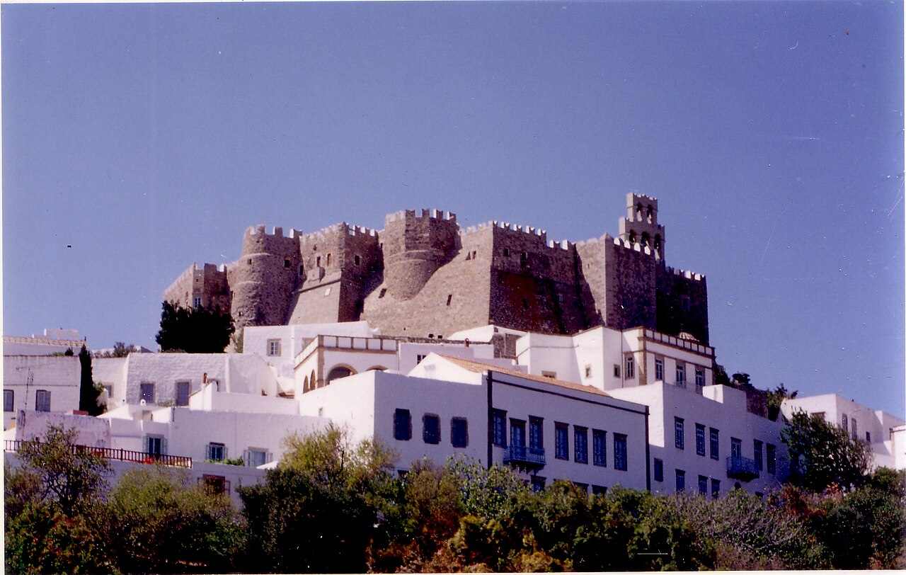 The fortified Monastery of Saint John the Theologian above Chora, Patmos