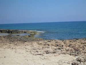 The rocky second cove at Stavros beach on the Akrotiri peninsula