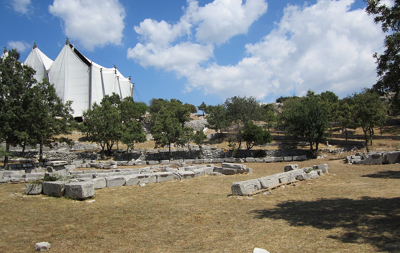 The columns of the Temple of Apollo Epicurius at Bassae, Greece's first UNESCO World Heritage Site