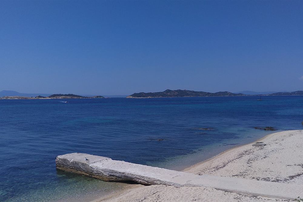 Ammouliani cruise route across the Drenia islands