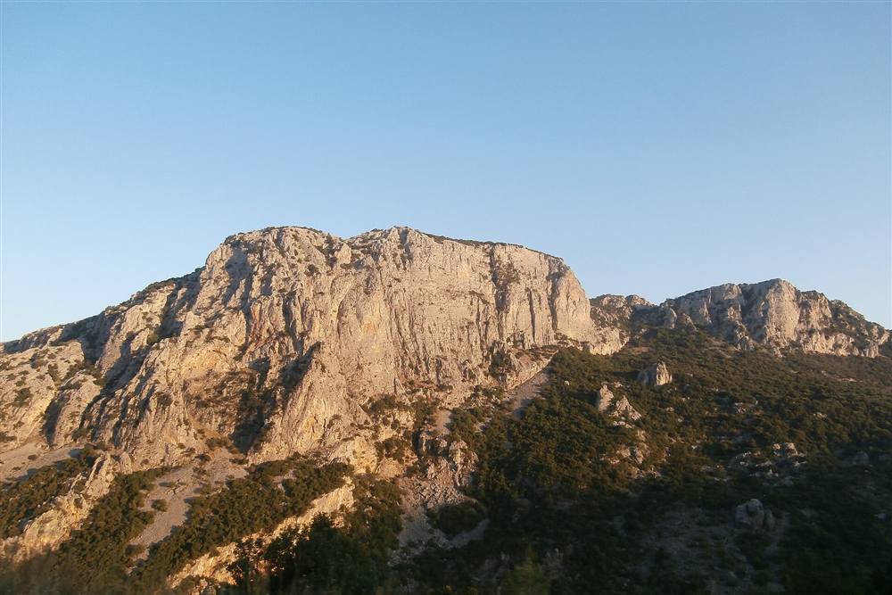 Limestone cliffs of the Manikia gorge in central Evia, the main Evia canyoning ground