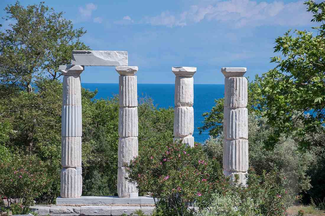Sanctuary of the Great Gods above the sea on Samothrace, Evros tours