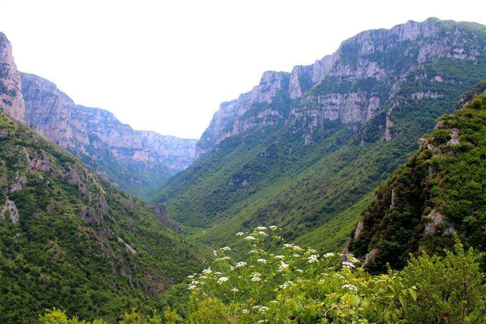 The gorge walls of the Vikos-Aoos National Park near Konitsa