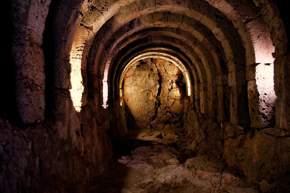 The vaulted underground chamber of the Necromanteion of Acheron at Mesopotamos