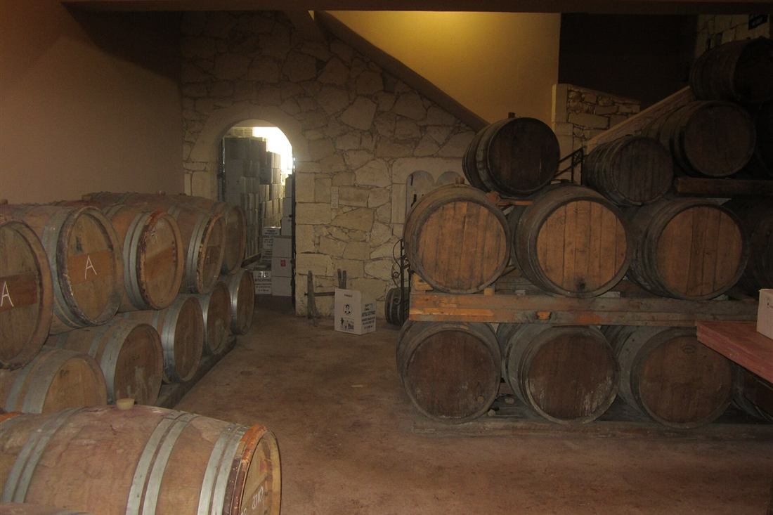 Rethymno wine tasting in the barrel cellar of the Dourakis winery