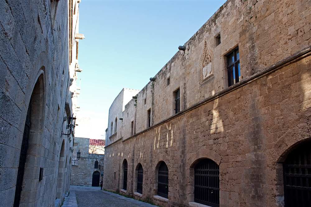The Street of the Knights in the medieval Old Town of Rhodes
