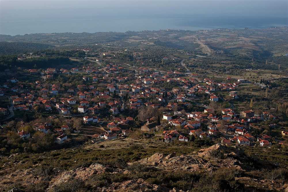 Maroneia village and the Thracian Sea seen from Mount Ismaros, Rodopi tours