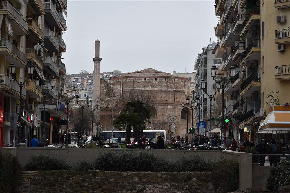 The Rotunda of Galerius and its minaret in Thessaloniki