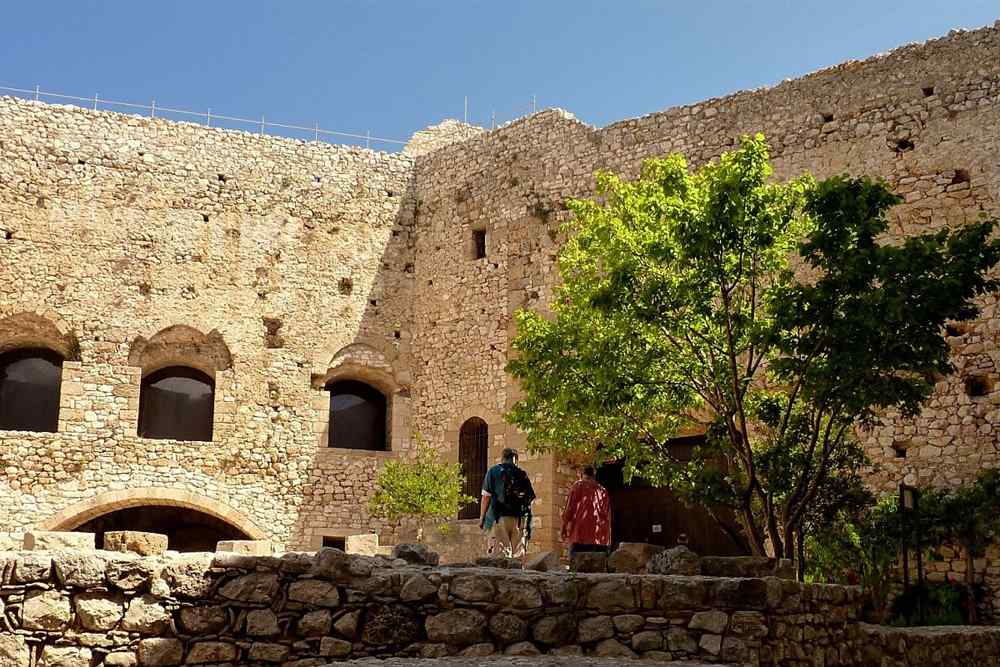 The inner court of the Frankish castle of Chlemoutsi above Kyllini in Elis