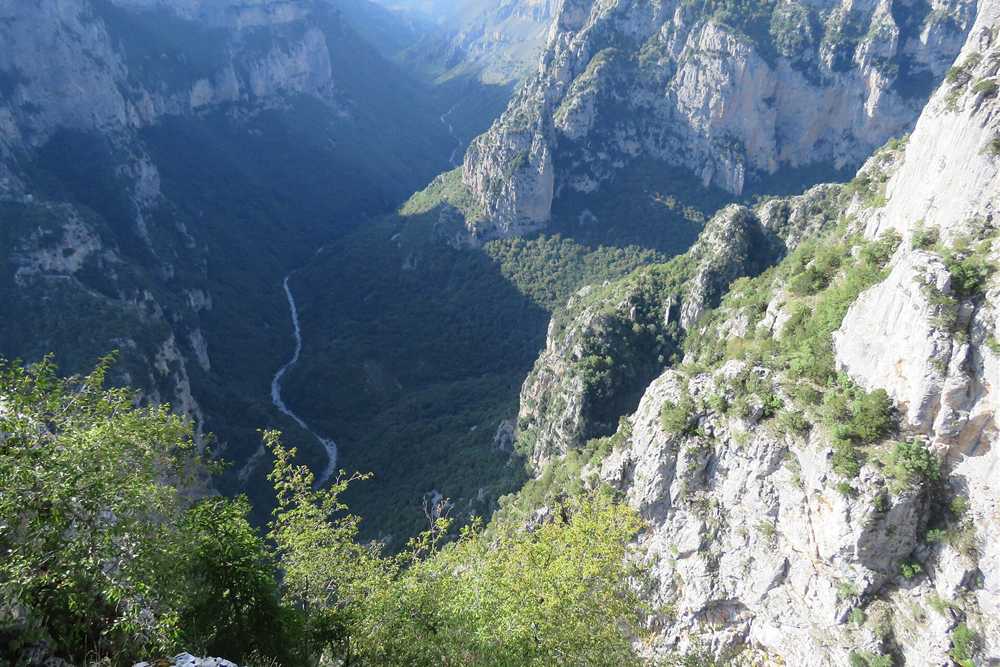 The Vikos gorge from the Beloi viewpoint above Vradeto
