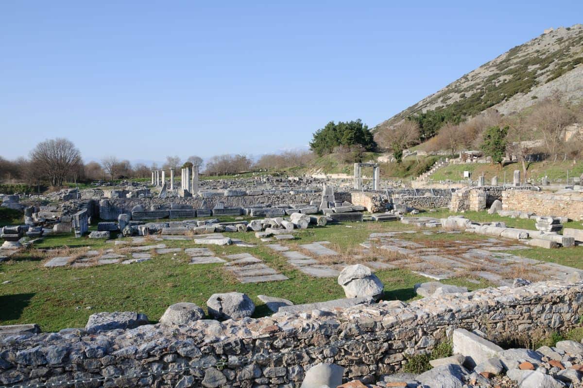 Apostle Paul tour stop at the ruins of ancient Philippi