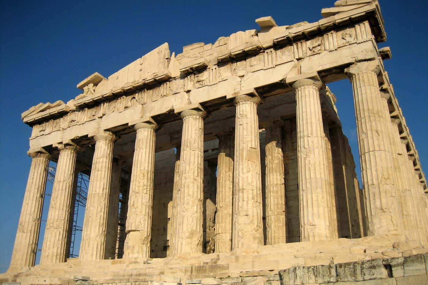 Athens audio tour view of the Parthenon on the Acropolis
