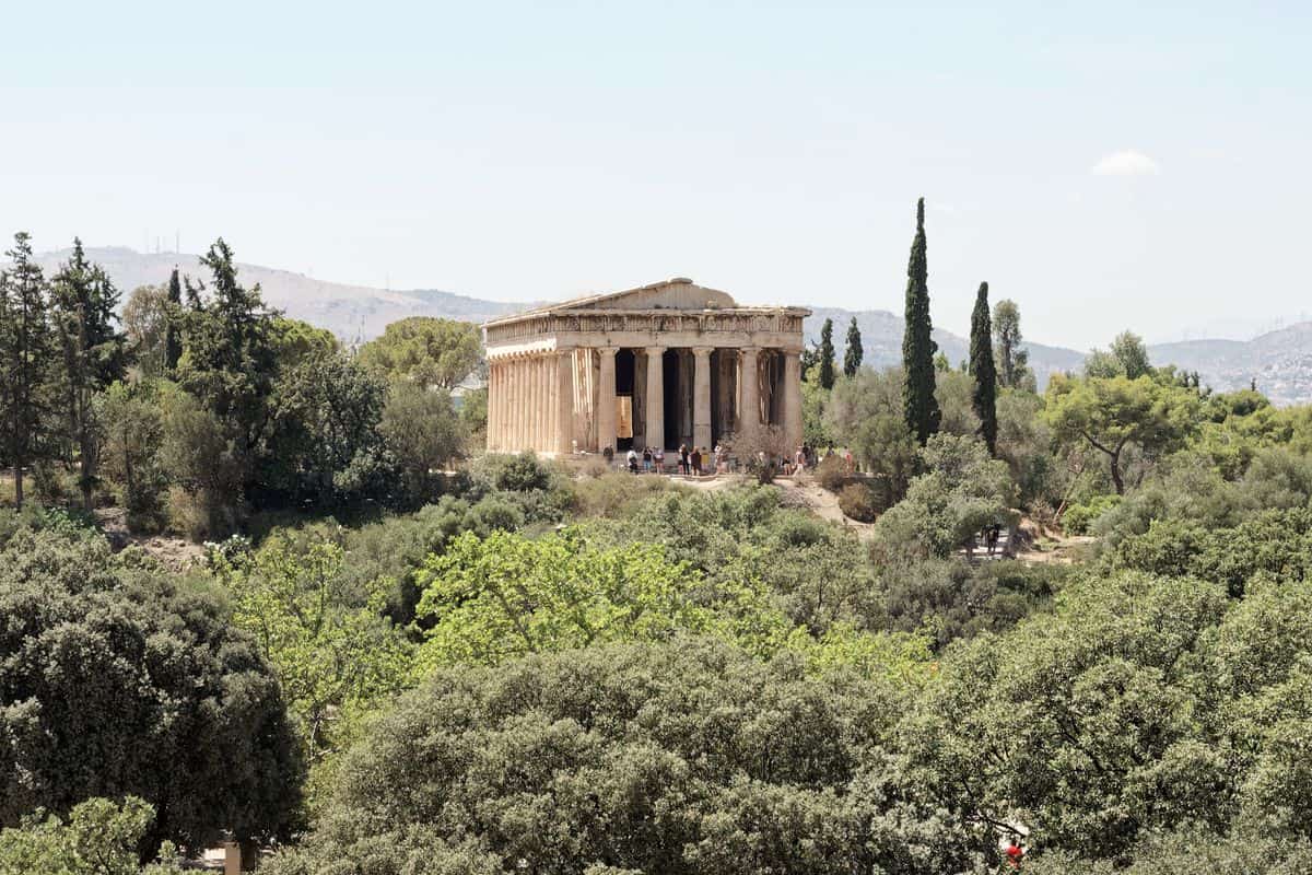 Athens audio tour stop at the Temple of Hephaestus in the Ancient Agora