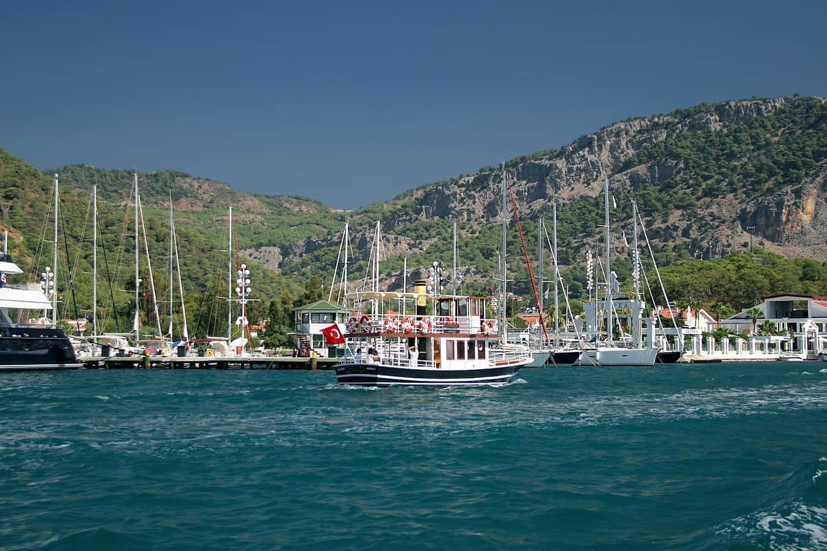 Gocek tours by gulet and yacht leave from the municipal marina of Göcek