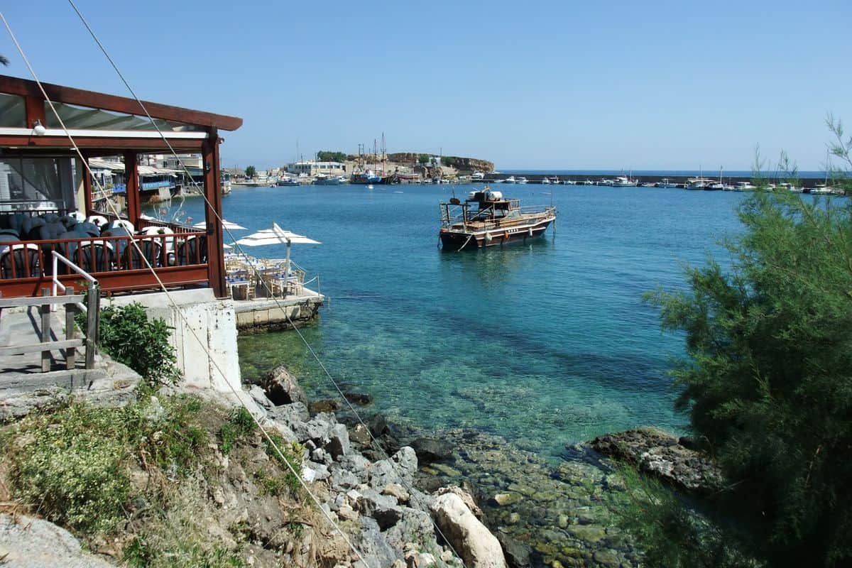 The small harbour of Hersonissos on the north coast of Crete, reached by Hersonissos transfers