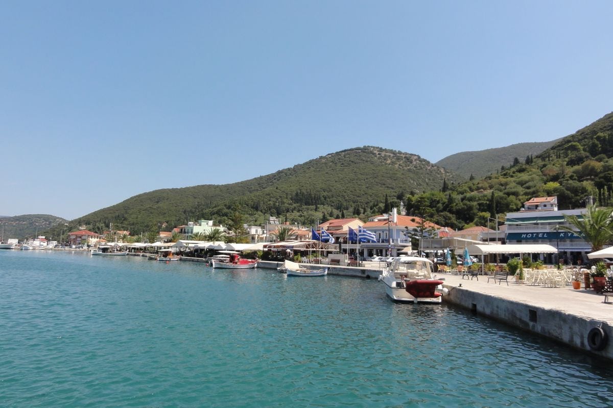 A Kefalonia harbour, one of the ports Kefalonia port transfers serve