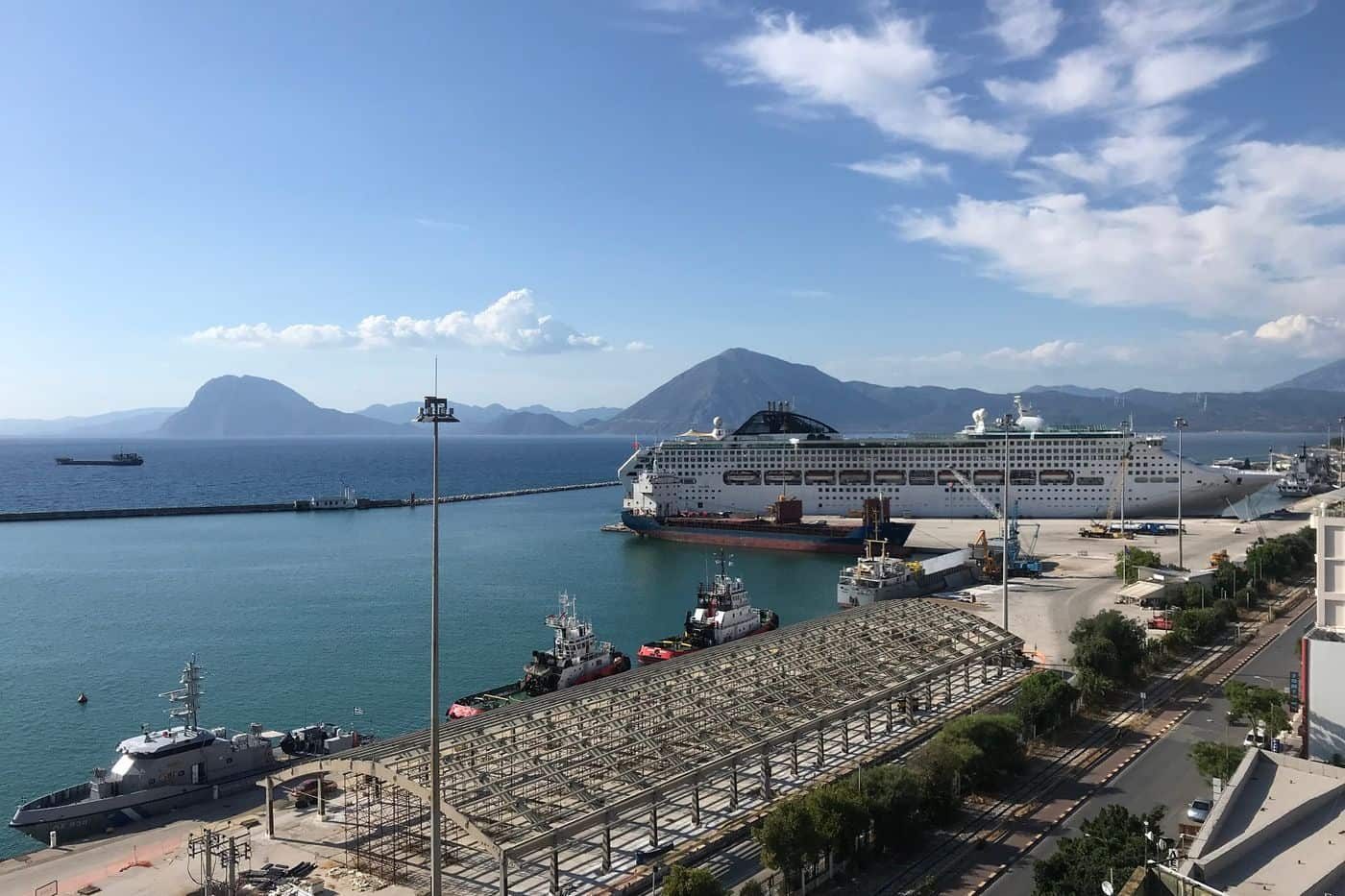 Patras port transfers meet the ships in the harbour of Patras