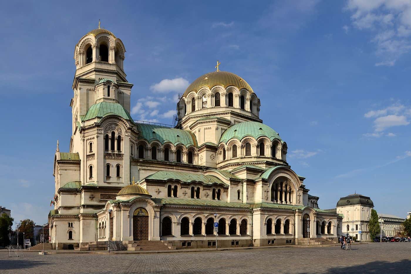Sofia tours start at the Alexander Nevsky Cathedral, with its gilded domes, in the centre of Sofia