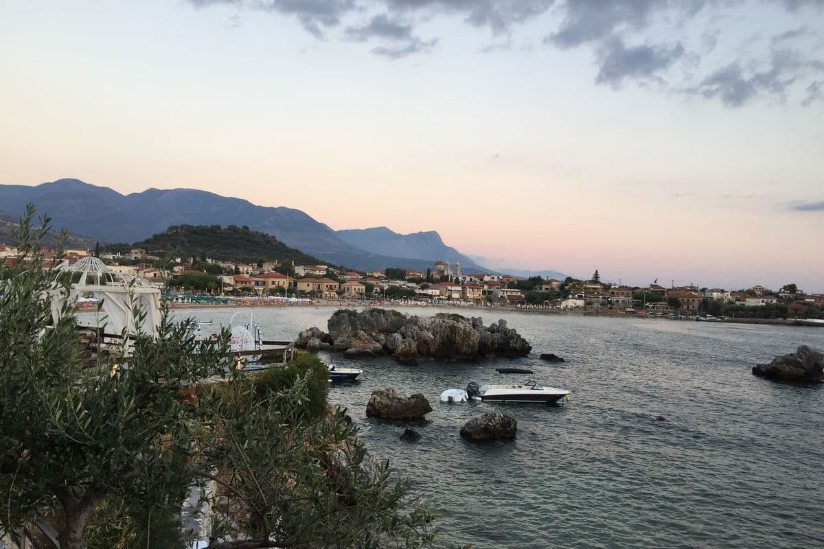 Stoupa tours by boat leave from the rocky bay of Stoupa in the Messenian Mani